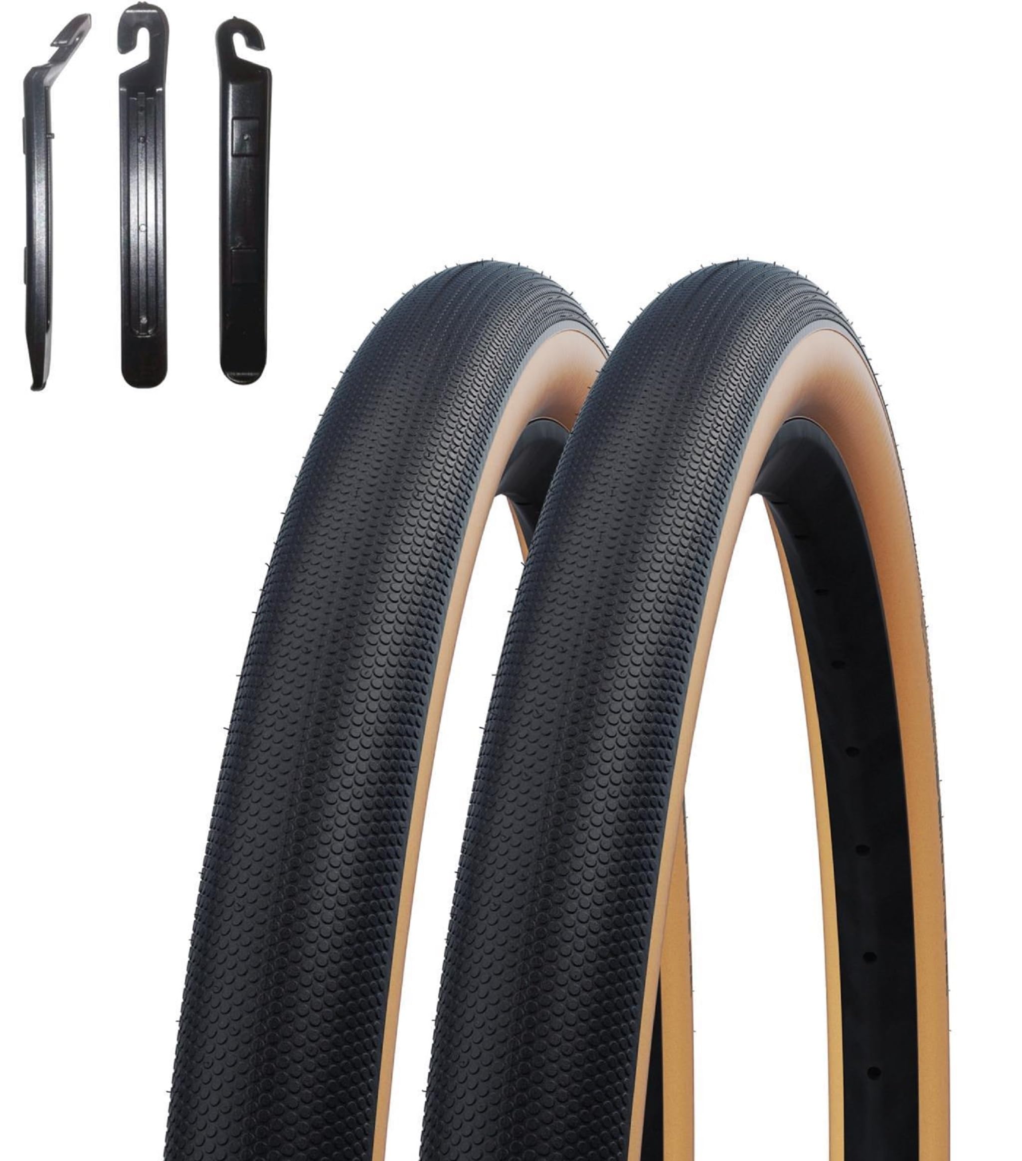 2 x Faltreifen Schwalbe G-ONE Speed Performance Fahrradreifen RaceGuard TLE E-25 Schwarz/Gumwall 50-584 (27,5 x 2,00) inkl. maxxi4you Reifenheber