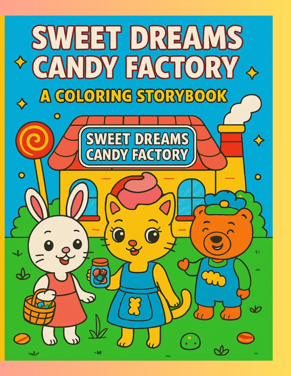 Sweet Dreams Candy Factory: A Coloring Storybook