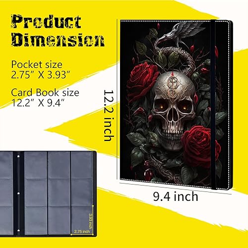 Miniatura 9 de Carpeta de tarjetas coleccionables, carpeta de 9 bolsillos para tarjetas, carpeta de 900 bolsillos con carga lateral, para MTG, TCG, coleccionista