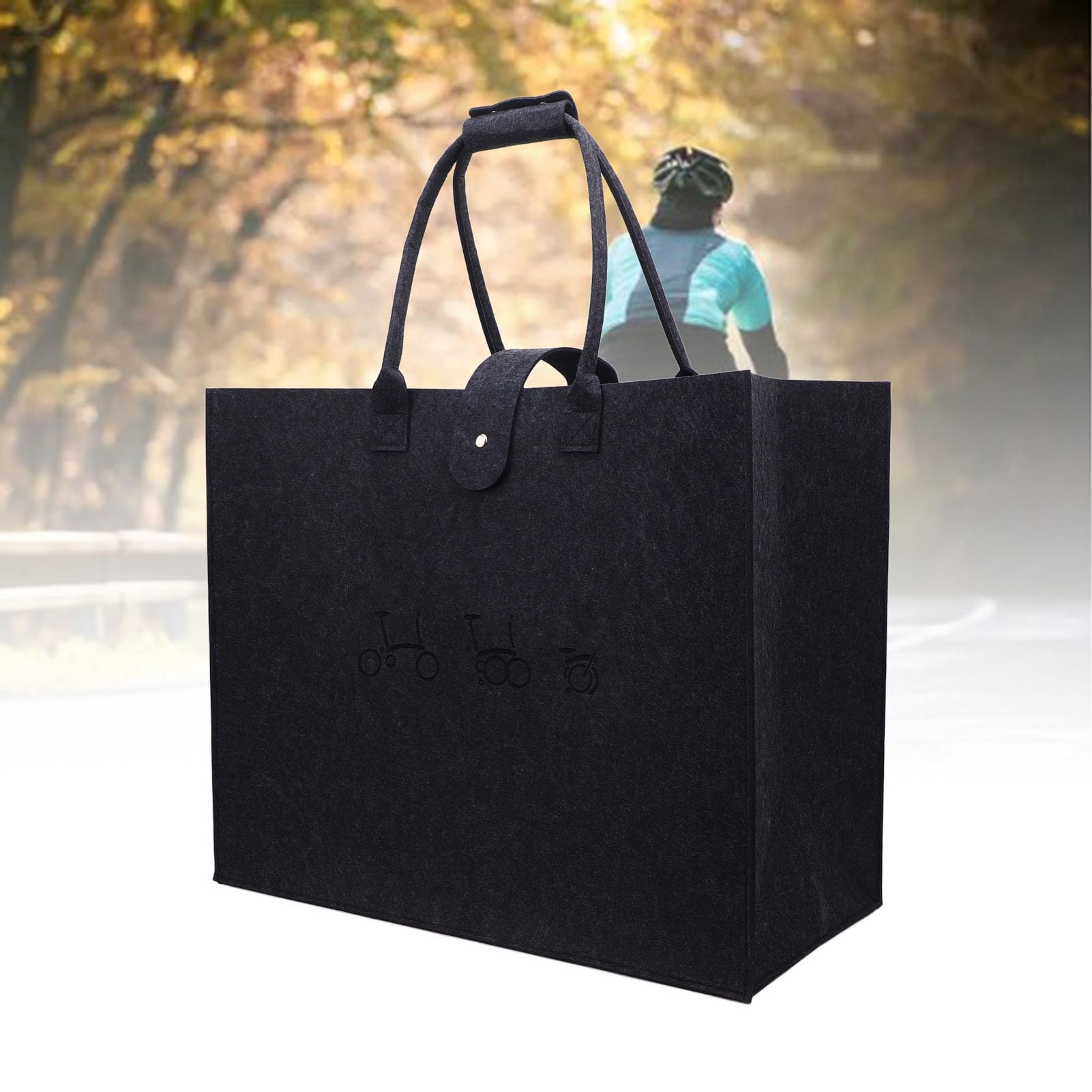 Bolsa Plegable para Bicicleta Estuche de Transporte Ligero y portátil no Tejido para Accesorios de Ciclismo de Bicicleta de 16 Pulgadas Uso versátil Transporte cómodo Amplio (Gris Oscuro)