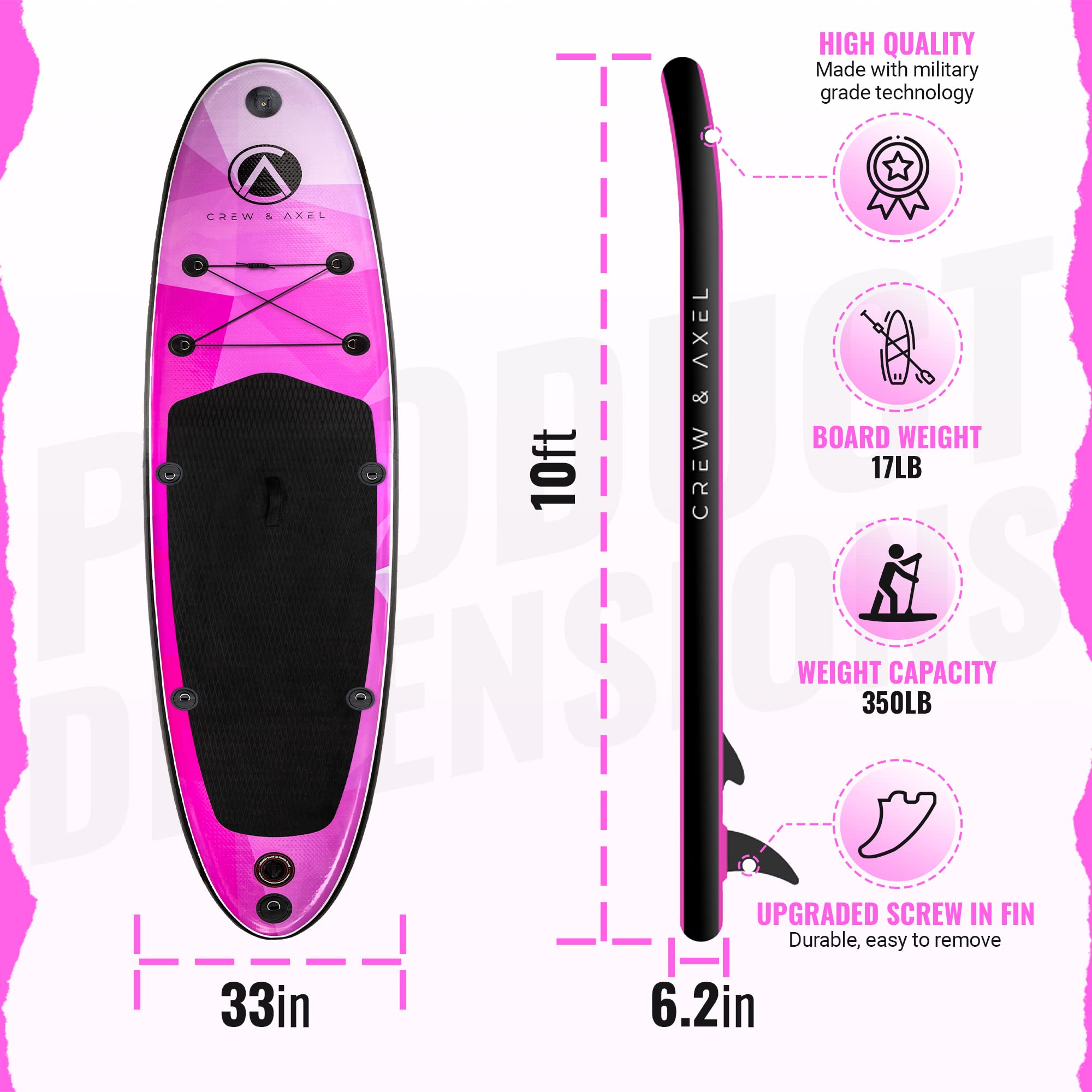 Amazon.com : Inflatable Paddle Board 10'33'6” Extra Wide