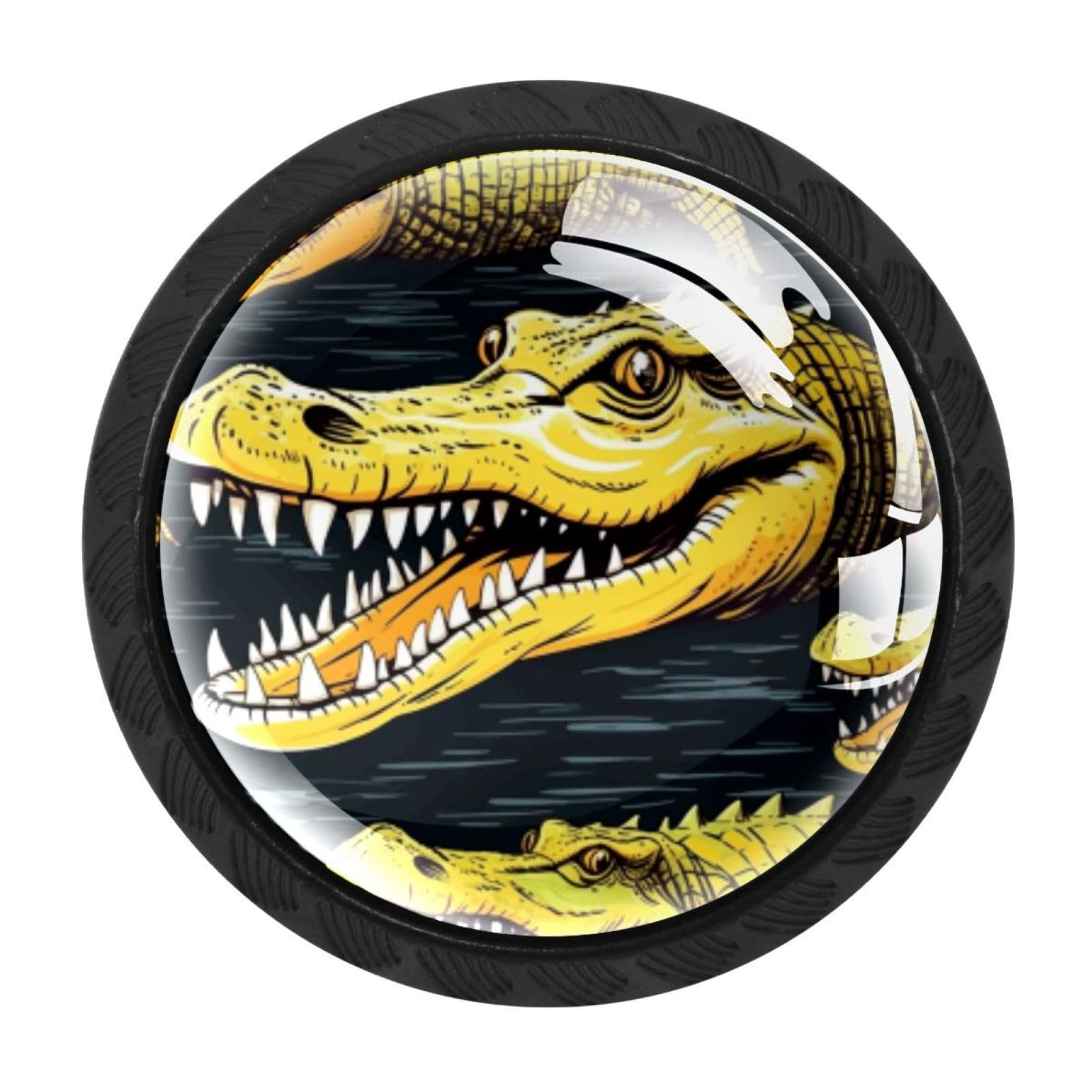 Chenzzzz Multicolored 04 4 Pack Crocodile Kitchen Cabinet Knobs Drawer Knobs Dresser Knobs Matte Black Zinc Knobs Drawer Pulls Door Knobs Dresser Drawer Handles Knobs For Dresser Drawers