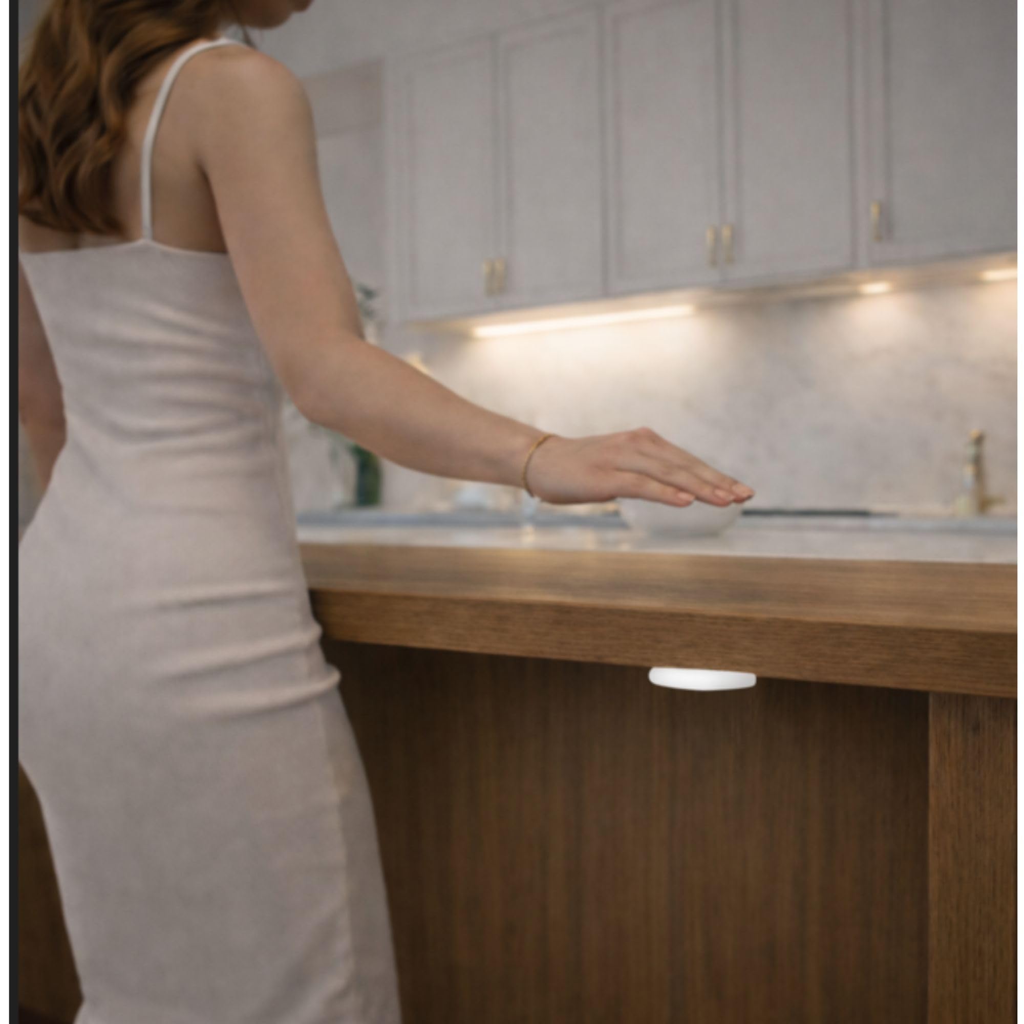 Interrupteur Tactile Invisible LED 12-24V Commande De Lumière Sous Plan De Travail 60W Capteur Sensitif Extra Plat Pour Éclairage LED Cuisine Sous Meuble Interrupteur Sans Contact