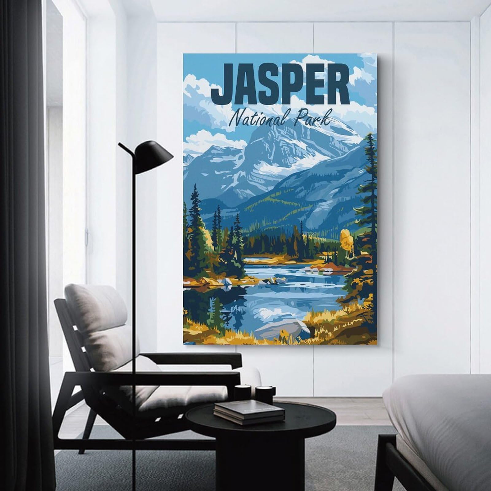 Junmoney Jasper National Park(2) Wall Art Print, 24x36inch(60x90cm), for Workspace Walls, Study Corners Or Bedrooms, A Smart Decor Choice for Study Walls