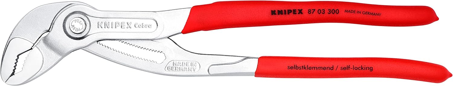 Knipex 87 03 300 Water Pump Pliers "Cobra" 11,81" chrome plated