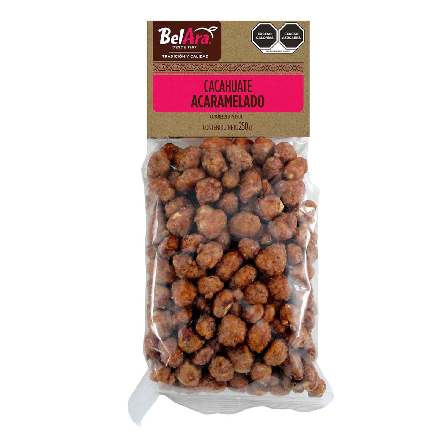 BELARA Cacahuate Acaramelado Fruto Seco Snackt Sabor Vainilla 250g