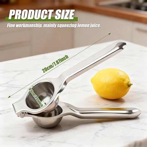 Miniatura 2 de Exprimidor de limón, exprimidor manual de acero inoxidable, cítricos, exprimidor de frutas, prensa de lima, exprimidor de mano profesional,
