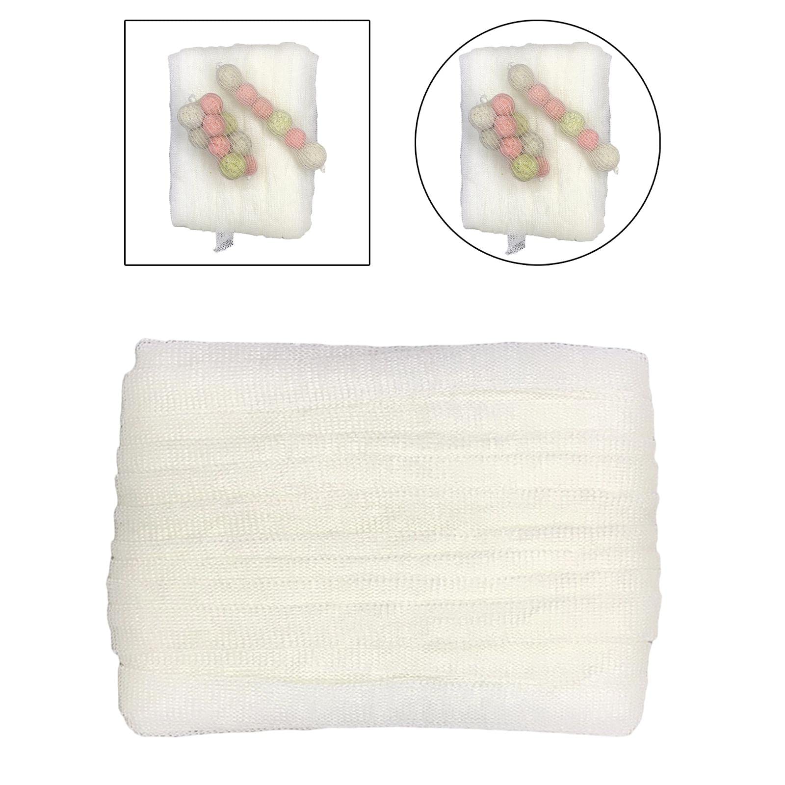 Sac de rangement en maille PVA soluble pour appâts - Universel - 25 mm - Blanc, Lot de 3 (blanc 44 mm), 44mm, comme description