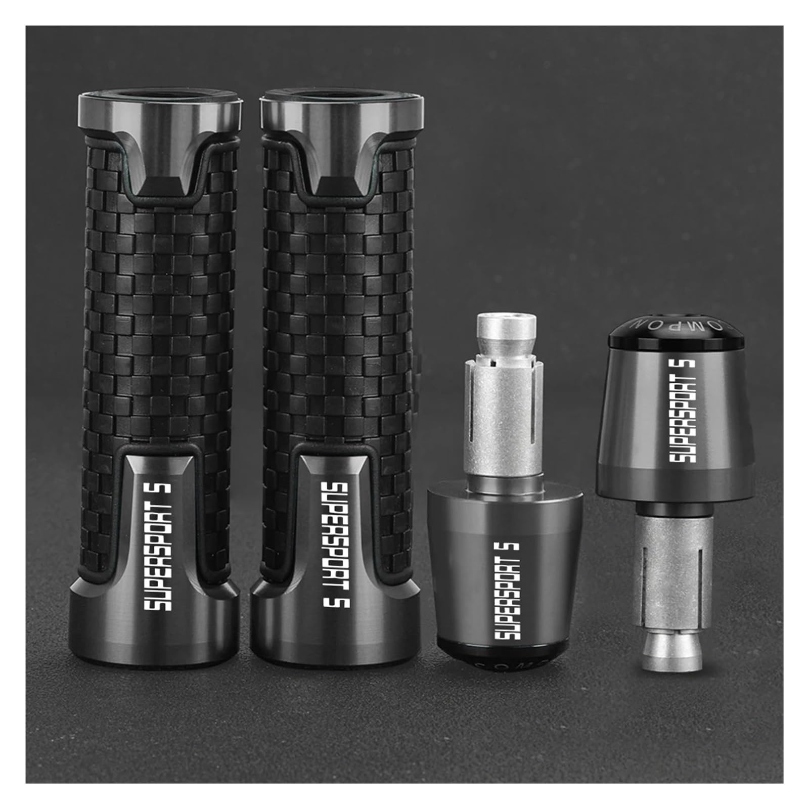 Lenkergriff-Wraps für Motorräder FÜR Ducati Supersport 950 950S SupersportS 2020 SUPERSPORTS Motorrad-Lenkergriffe 7/8 ''22 MM CNC-Lenkerkappen-Endstopfen