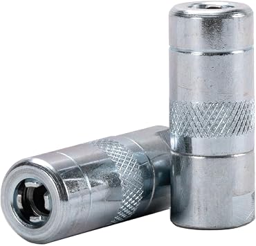LUMAX LX-1400-2 Silver 1/8" NPT Standard Grease Coupler Pack of 2. Standard Grease Coupler. Fits All 1/8" NPT Threads. 4500 PSI 310 Bar Maximum Operating Pressure.