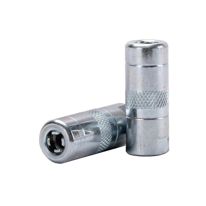 Acoplador de graxa LUMAX LX-1400-2 com rosca fêmea 1/8" NPT, pressão máxima de 310 bar (4.500 PSI), 2 peças