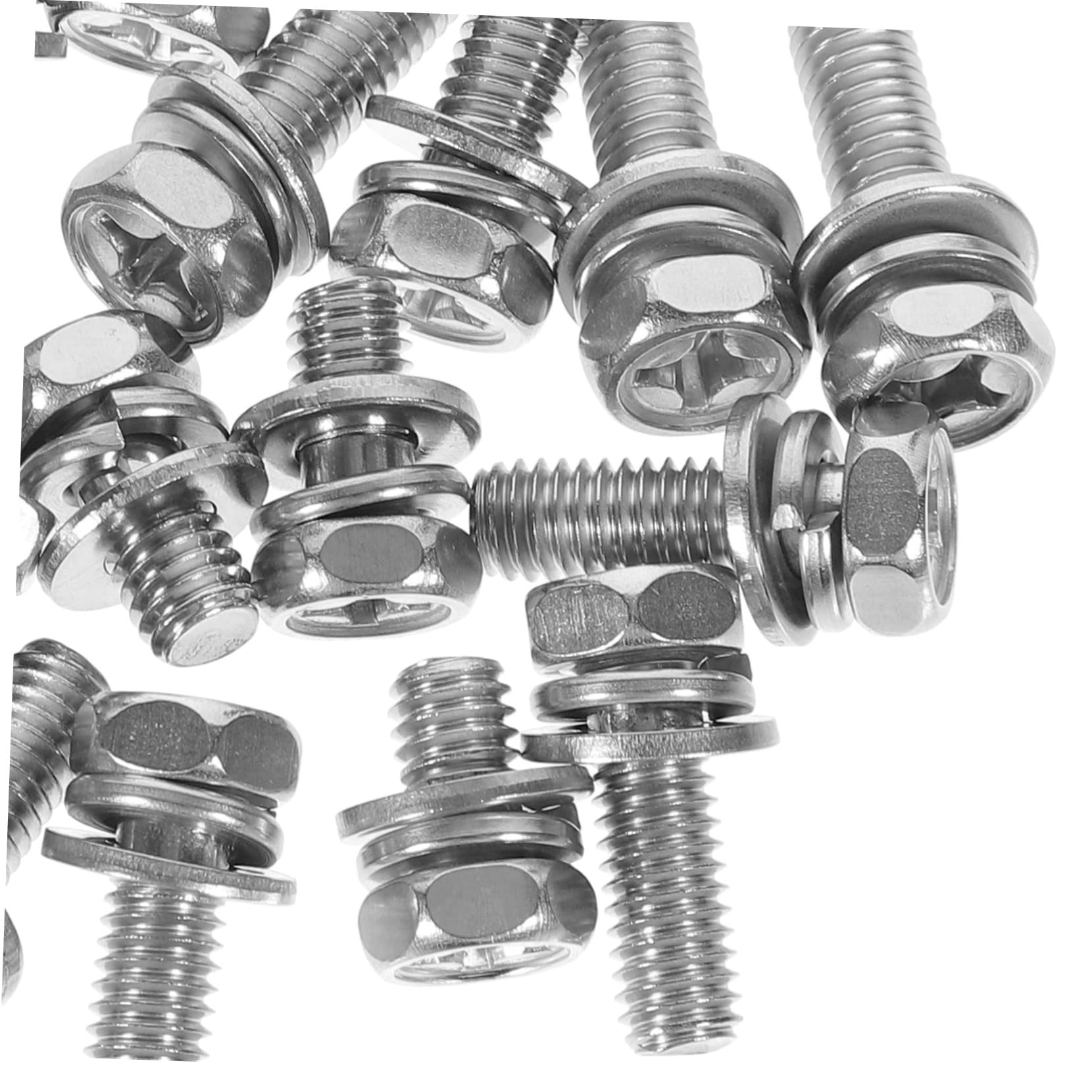 SOLUSTRE 5juegos Inoxidable Batería De Motocicleta Hexagonales Terminal Alta Resistencia y Durabilidad Resistente Corrosión
