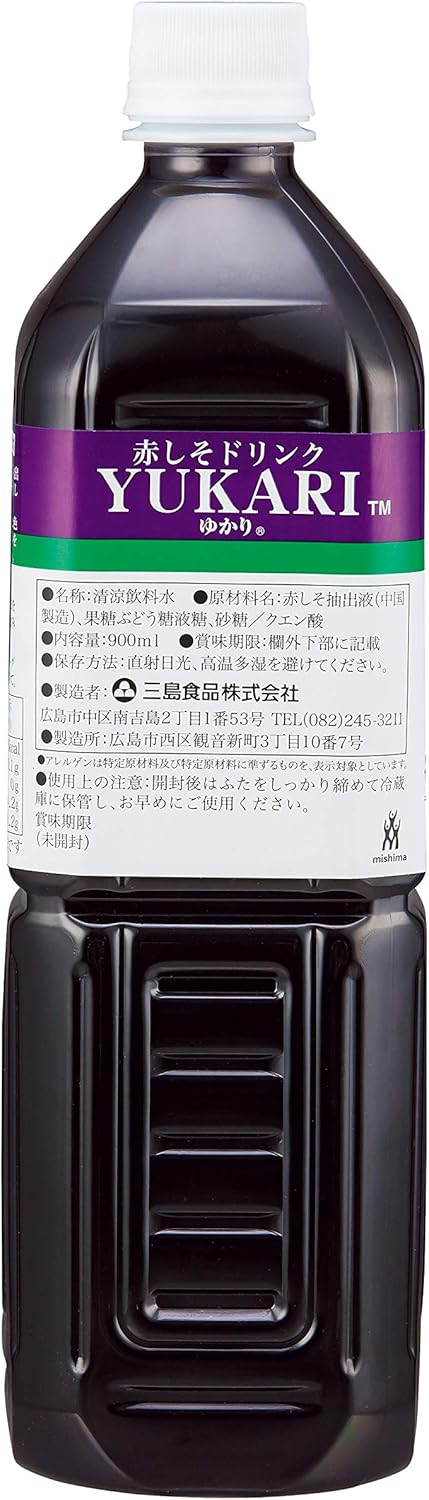 Amazon 三島食品 赤しそドリンク Yukari 900ml 三島 割り材 通販