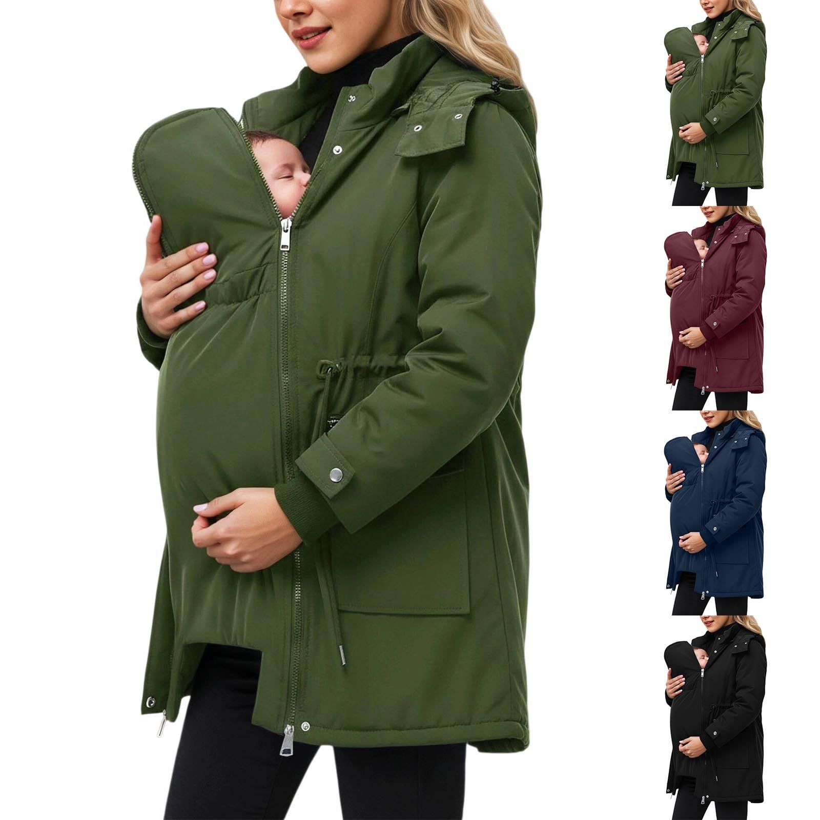 Tragejacke Winter Damen Umstandsjacke Umstandsmode Winter 3 In 1 Schwangerschaftsjacke Mit Babyeinsatz Umstandsmantel Winterjacke Schwangerschaft Wasserdichte Übergangsjacke Outdoorjacke