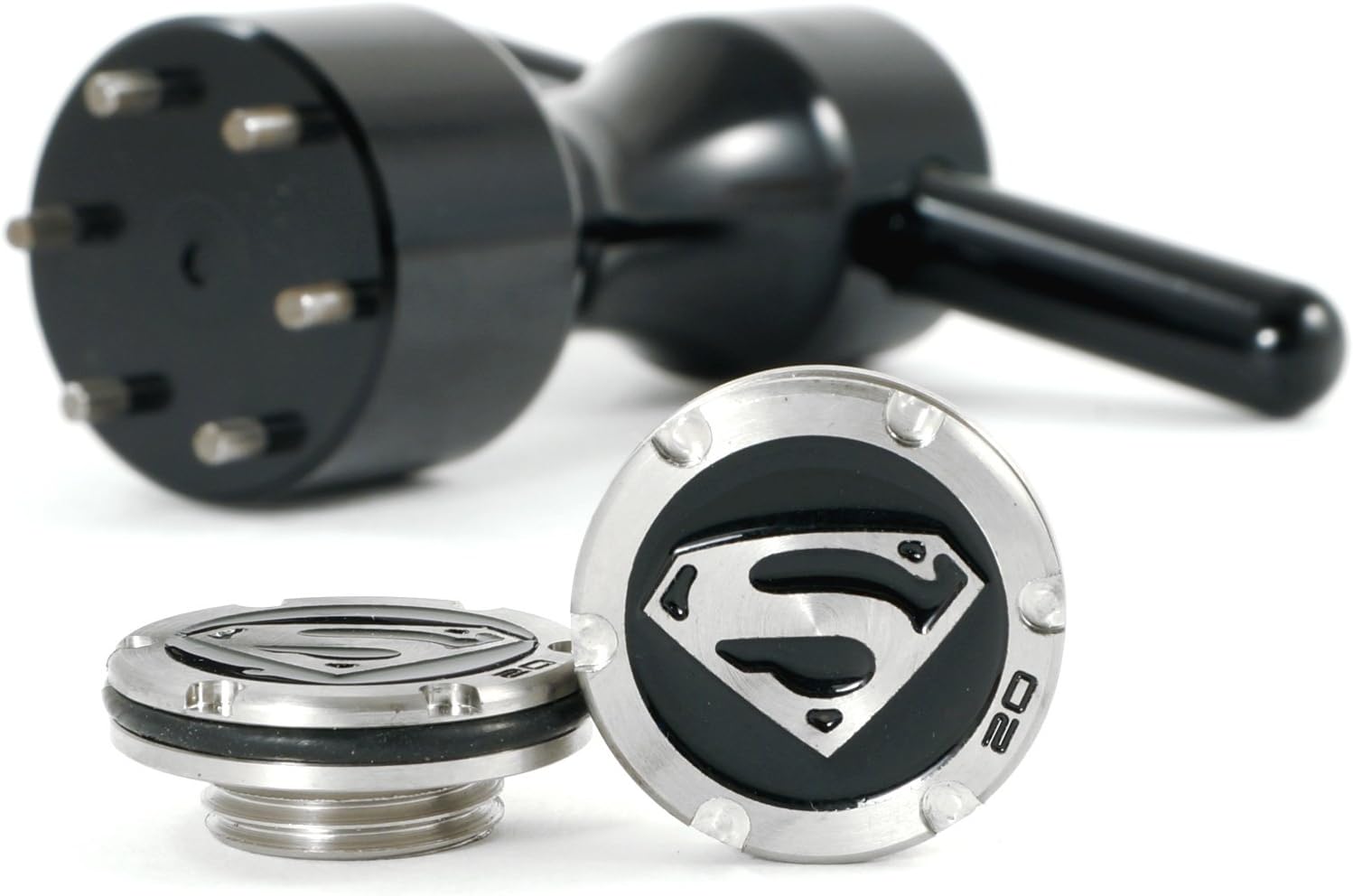 19th Hole Custom Shop 2 x 20g Black Deluxe Tour Style Weights Wrench for Scotty Cameron Fastback, Squareback and Roundback Putters, Superman
