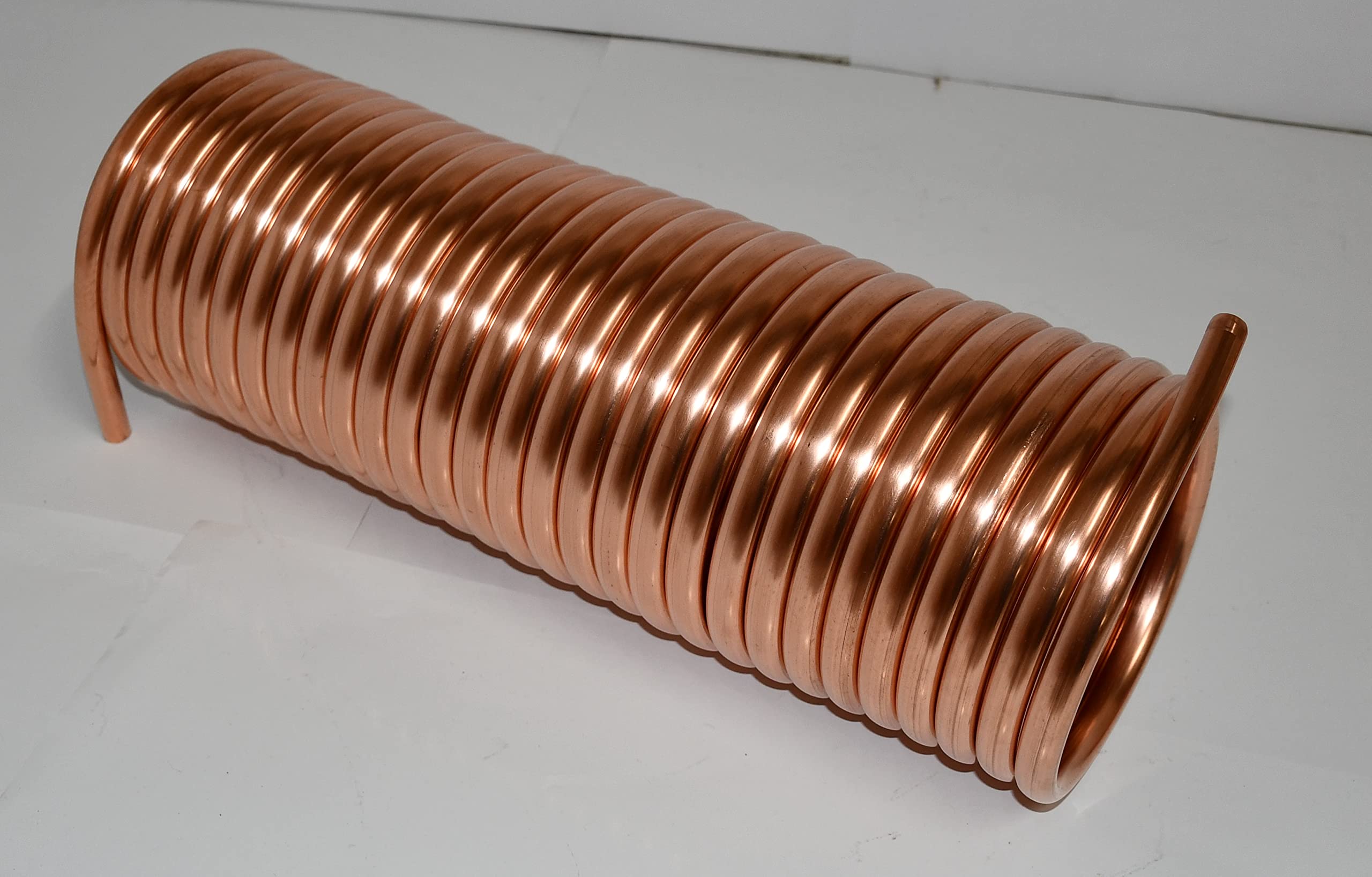 Spirale aus 15m Kupferrohr 15x1mm für OFENROHR 150mm DN 150 mit InnenDurchmesser von ca.154mm