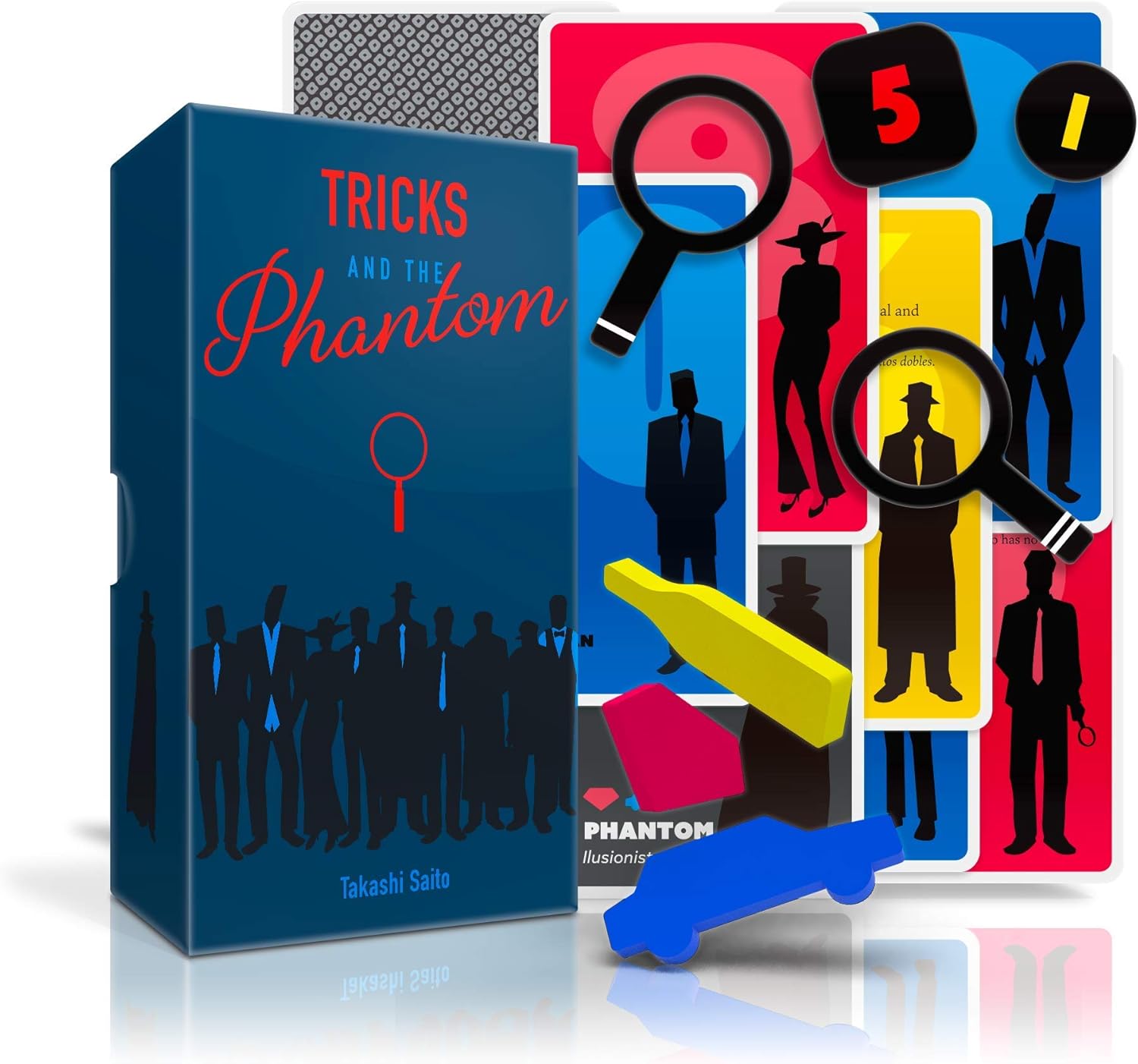 Oink Games Tricks and The Phantom – Strategy Deduction Card Game | 2–4 Players | Ages 9+ | Portable Travel Game