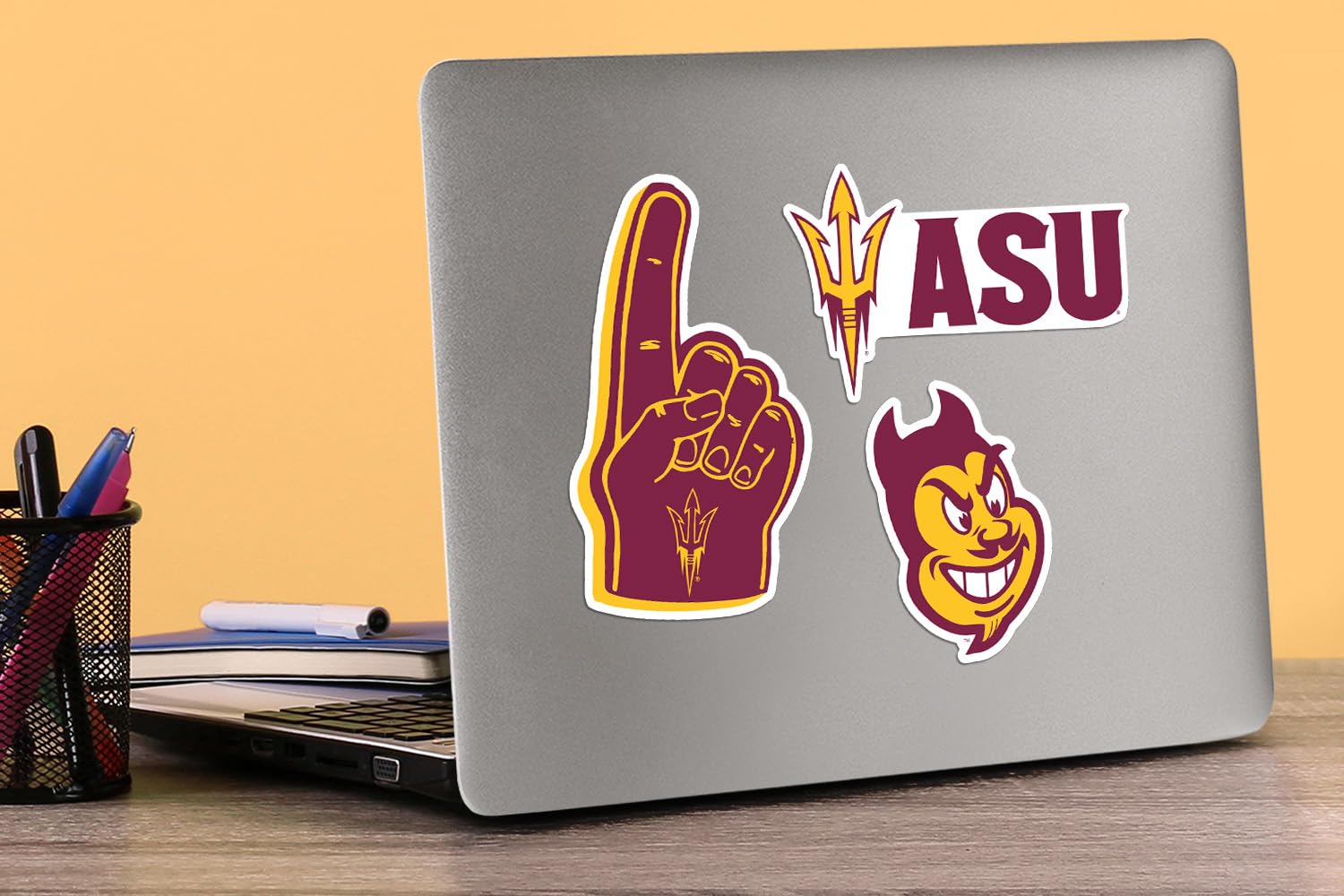 Laptop Stickers Arizona State University 8-Pack Vinyl Stickers - Large ...