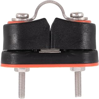 SOLUSTRE Small Nylon Cam Cleat with Stainless Steel Ball Bearing, Wear-Resistant Rope Clamp for Sailing, Kayak, Yacht Marine Line Handling and Boat Accessories