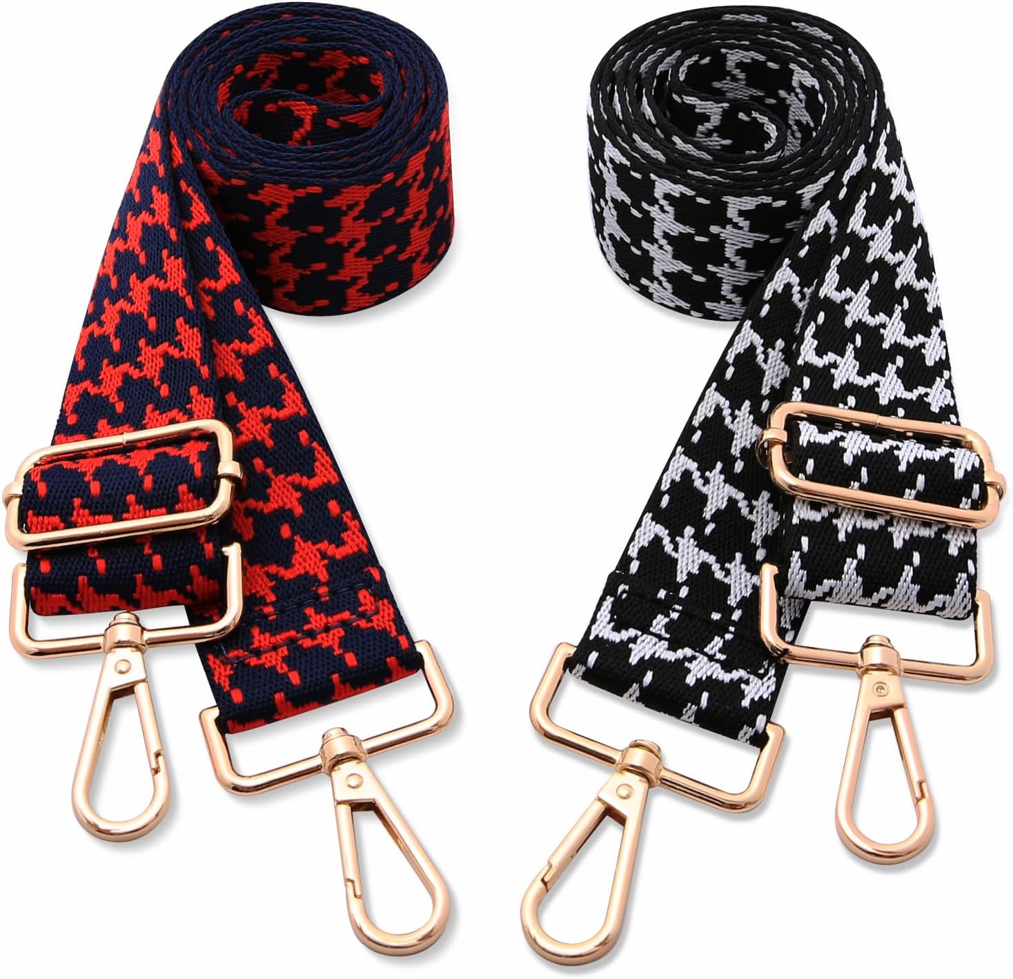 TVCDFG Purse Strap Replacement Crossbody Adjustable Shoulder Bag Strap 1.5" Wide Handbag Fashion Jacquard Strap 2 Packs…