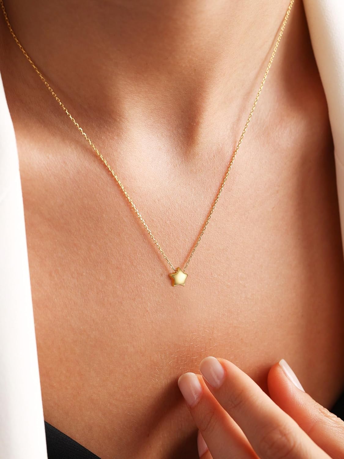 PROSILVER 925 Sterling Silver Necklace for Women | Dainty Delicate Adjustable Choker with Heart/Star/Moon/Vertical Bar Pendant, Hypoallergenic Tarnish Resistant Everyday Jewelry Gift for Her - Image 4