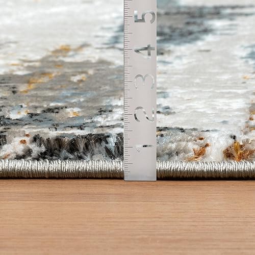 Miniatura 5 de LUXE WEAVERS Camellia Multi - Alfombra abstracta envejecida de 6 x 9 pulgadas no desprende pelusa