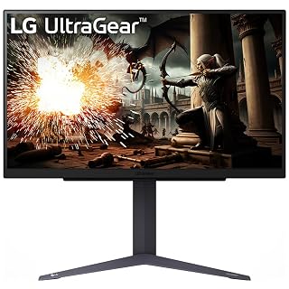 LG 27GS75Q-B Ultragear QHD (2560x1440) Gaming Monitor, 27", 1ms(GTG), 180Hz (O/C 200Hz), IPS, NVIDIA G-SYNC Compatible, AMD FreeSync, HDR10, sRGB 99% (Typ), Tilt/Height/Pivot Stand, HDMI, DP, Black - Amazon product rated Grade A