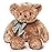 Bearington Baby Gus The Brown Teddy Bear Plush, 13 Inch Bear Stuffed Animal