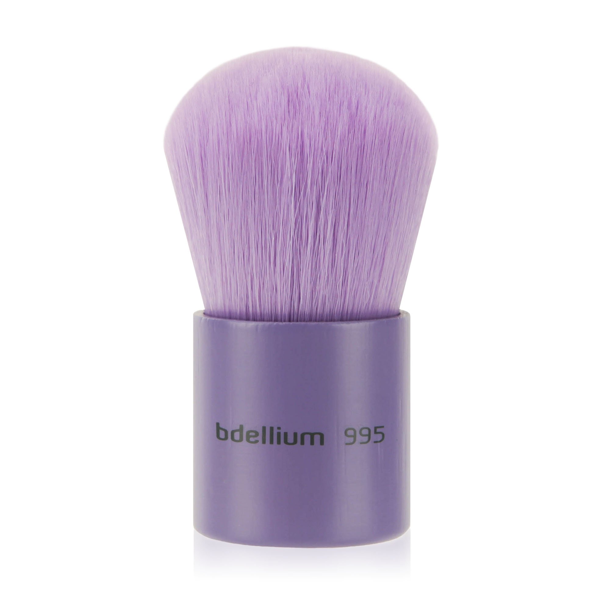 Bdellium Tools Professional Makeup Brush - Purple Bambu Series 995 Kabuki - With Soft Synthetic Fibers, For Full Coverage Application (Purple, 1pc)