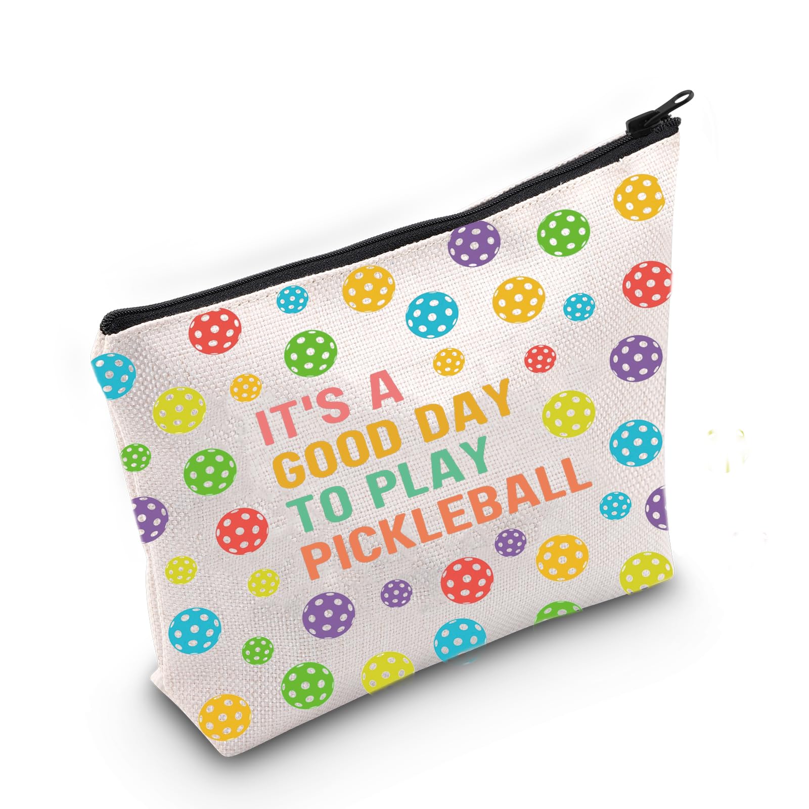 TSOTMO Pickleball Zipper Makeup Bag Pickleball Coach Gift Pickleball Team Zipper Pouch Pickleball Sport Theme Gift For Pickleball Lovers Player (