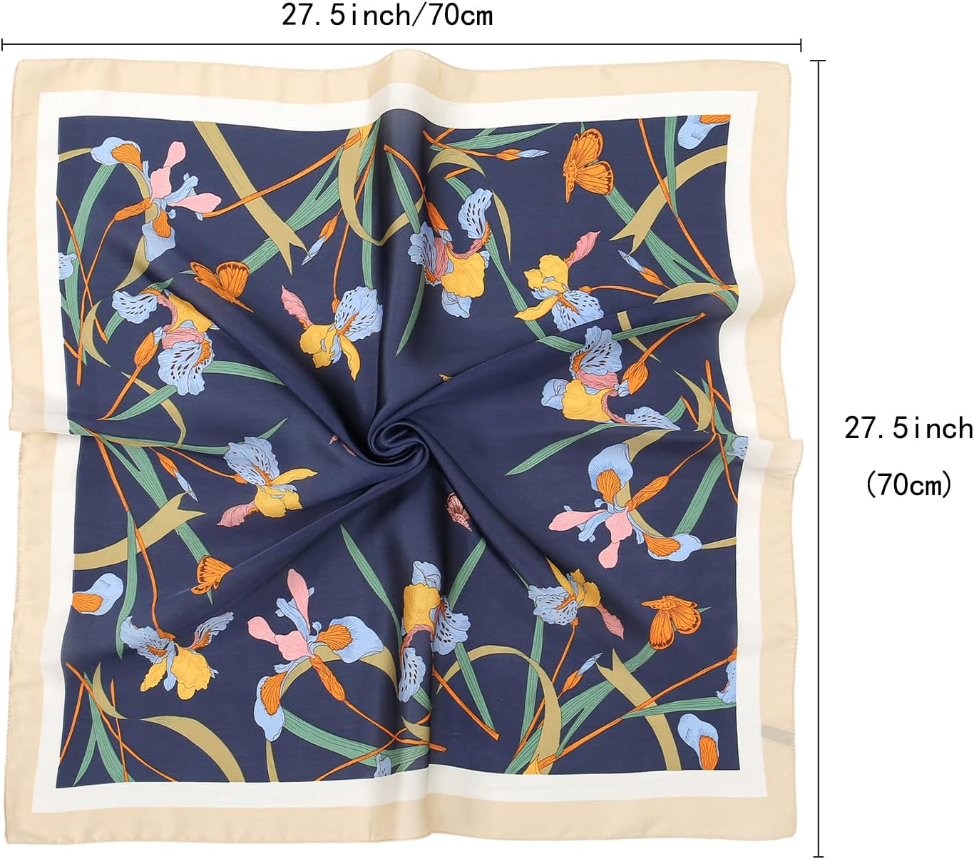 RIIQIICHY Women Head Hair Scarf Like Satin Silk Scarf Sleeping Hair Wrapping Night 27.5" - Image 7