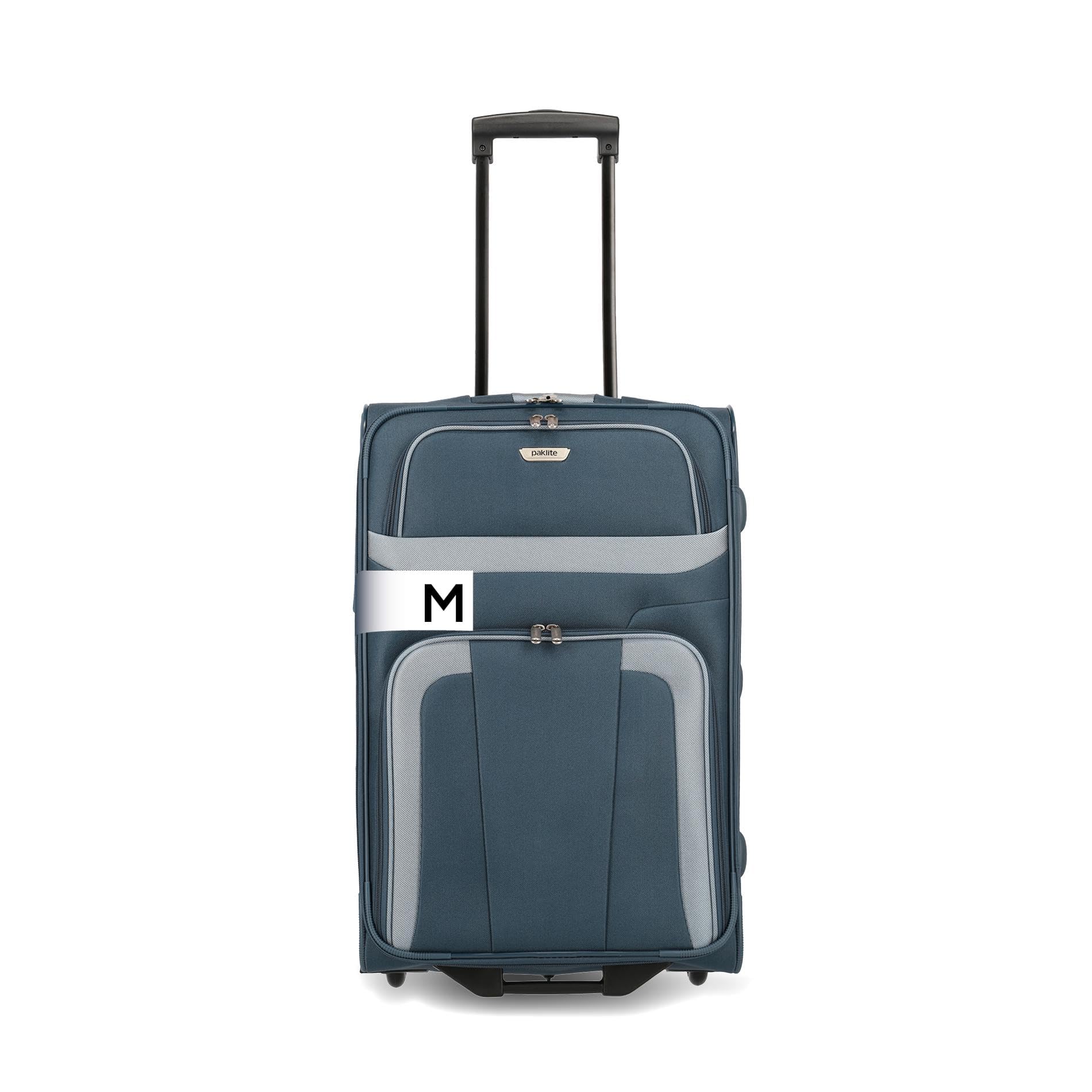 paklite Reisekoffer mit 2 Rollen, Rollkoffer mittelgroß, Orlando, klassischer Weichschalen Trolley im zeitlosen Design, 63 cm, 58 Liter
