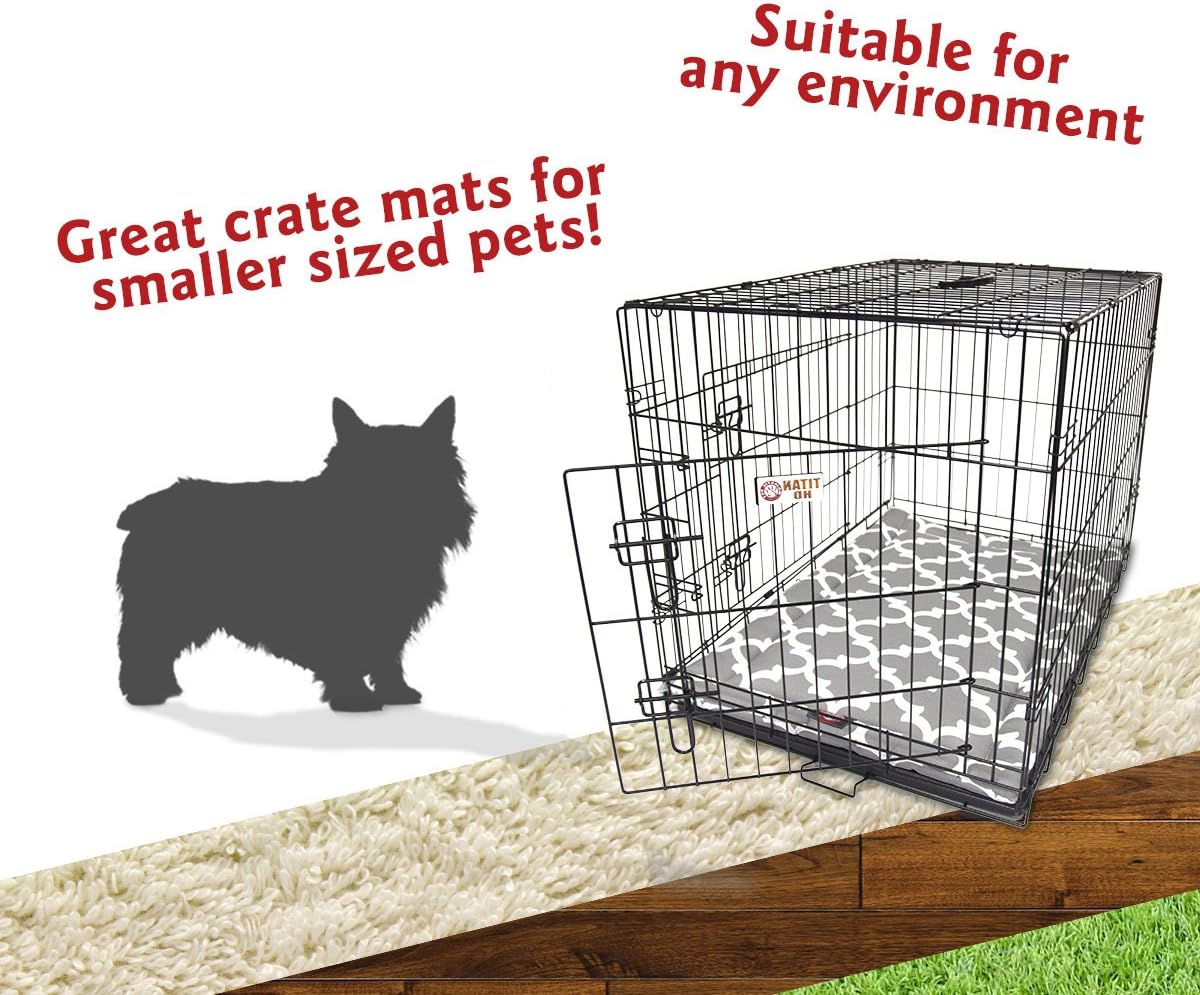 24" Trellis Gray Crate Dog Bed Mat By Majestic Pet Products