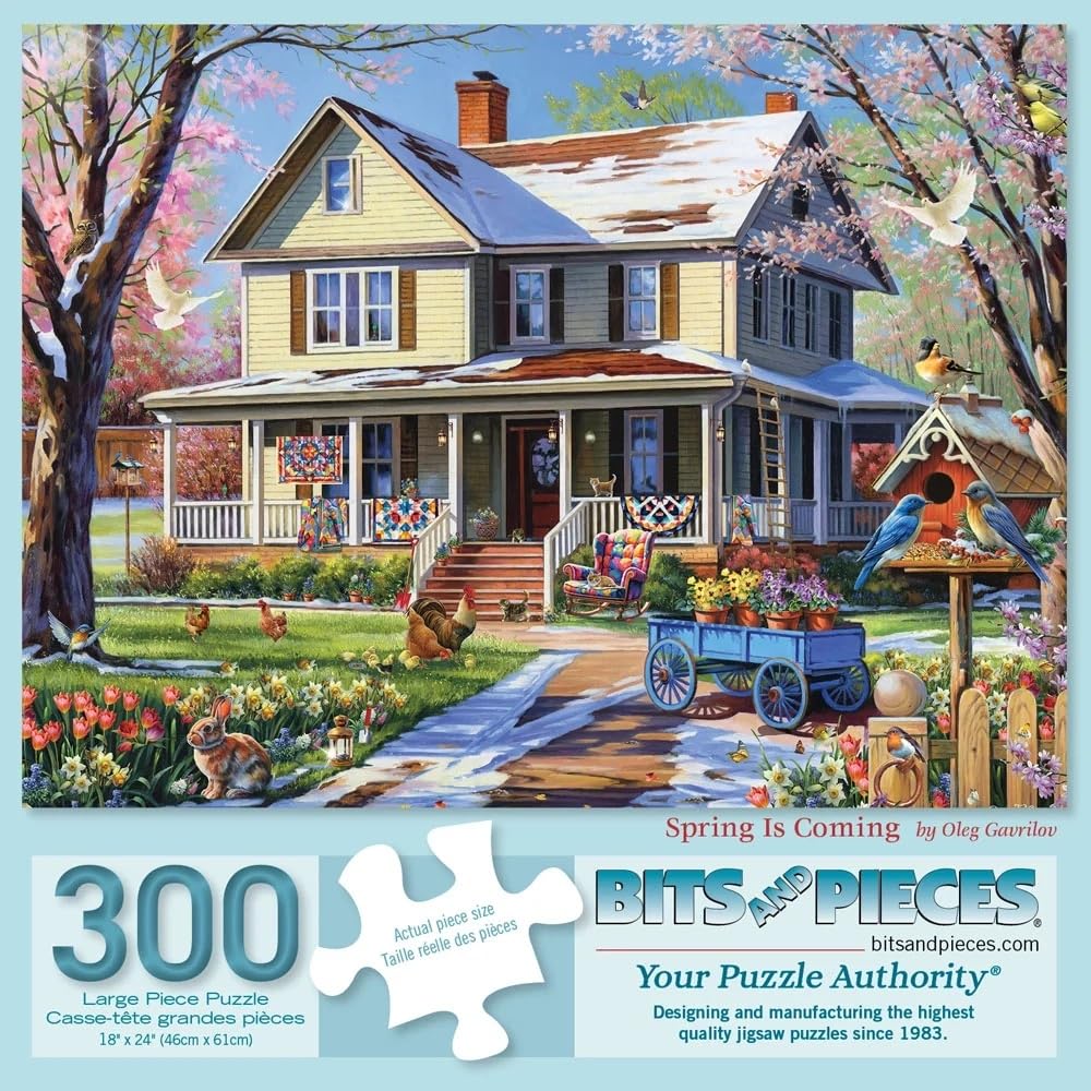 Bits and Pieces Jigsaw Puzzles for Adults 300 Pieces - Spring is Coming