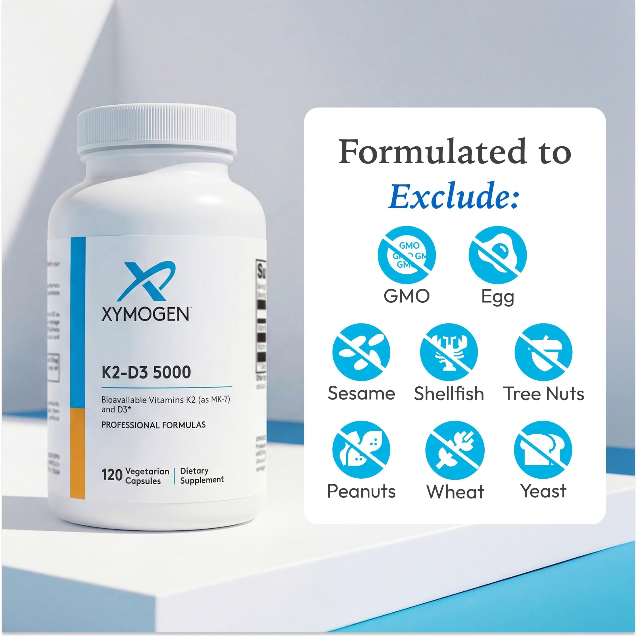 XYMOGEN K2-D3 5000, 120 Capsules — Amazon image 6