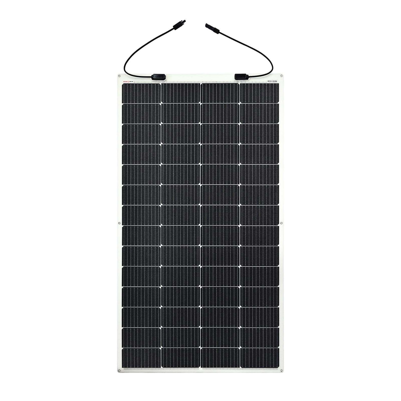 enjoy solar® ETFE Marine 200W 24V Semiflexibles Monokristallines Solarmodul, 182 * 182mm Solarzellen mit 10 Busbars Solarpanel - ideal für Wohnmobil, Balkonanlage, Gartenhäuse, Boot