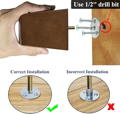 Miniatura 57 de AORYVIC Patas de sofá de madera de 3 pulgadas, patas de sofá universales, elevadores de cama, patas de repuesto para futón, otomana, asiento de dos