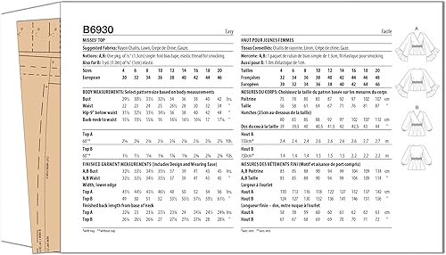 Miniatura 2 de Butterick Misses' - Kit de patrón de costura semiajustada, código de diseño B6930, tallas 4-6-8-10-12
