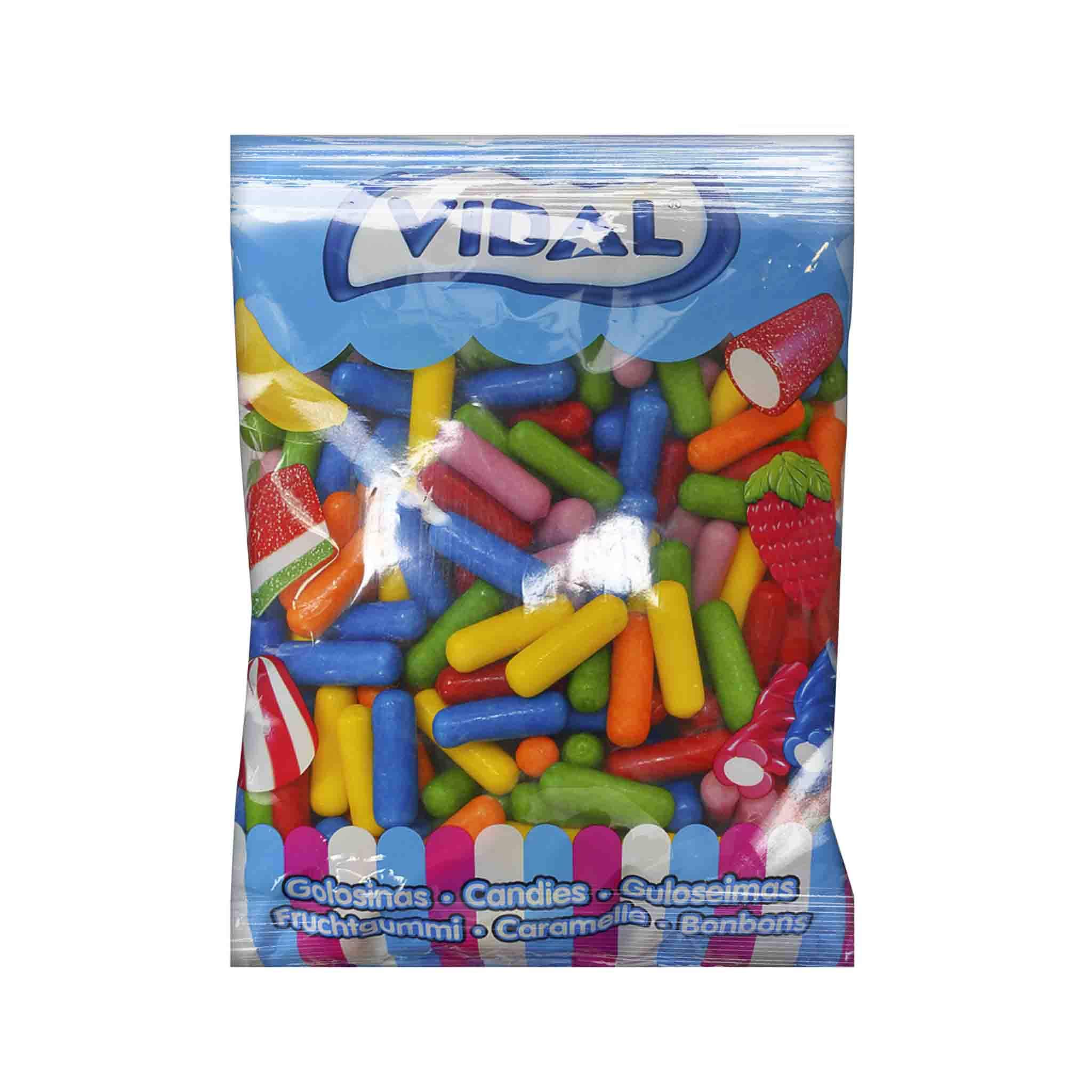 Vidal Golosinas Sabores Variados: Limón, Naranja, Fresa y Cola - Paquete de 6 x 250 Unidades