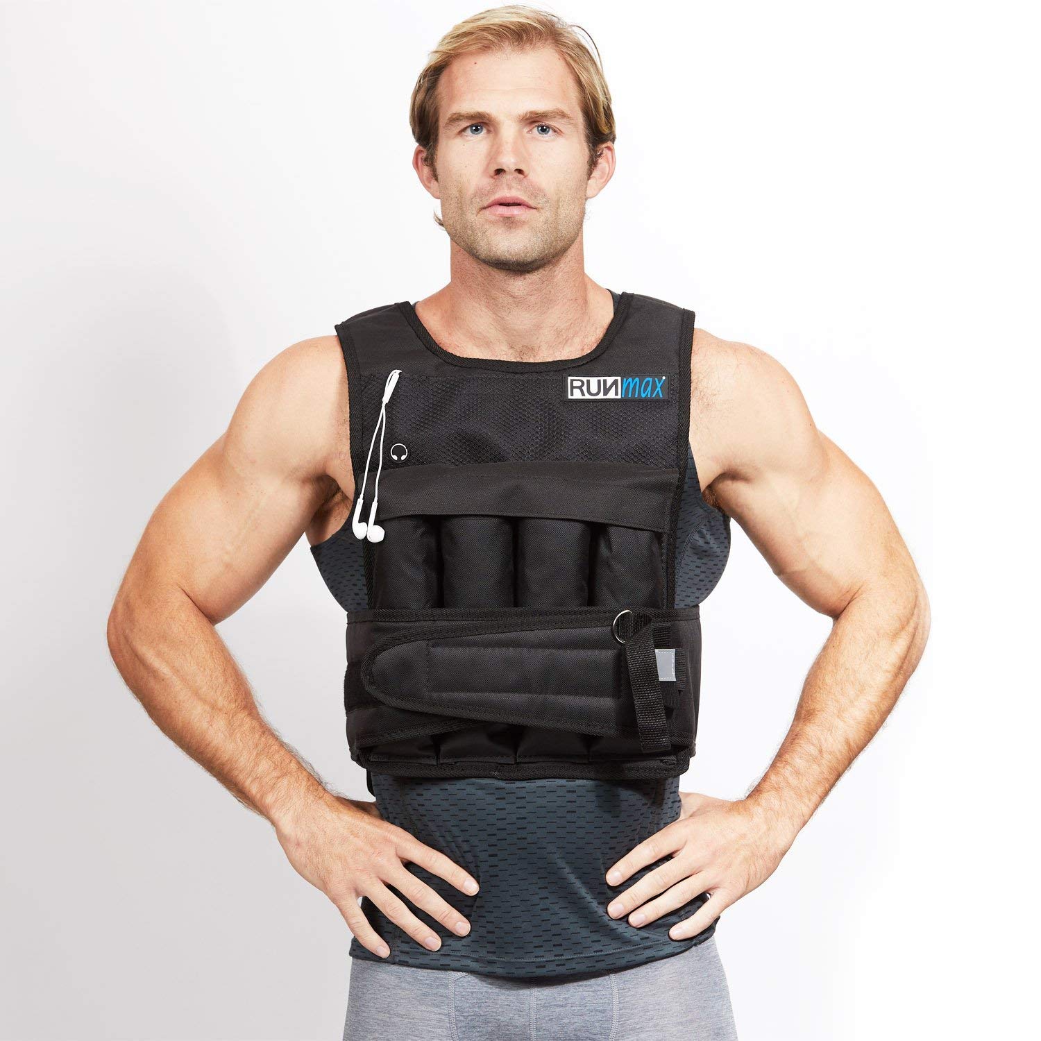 RUNFast 12lbs-140lbs Weighted Vest (Without Shoulder Pads, 12lbs)