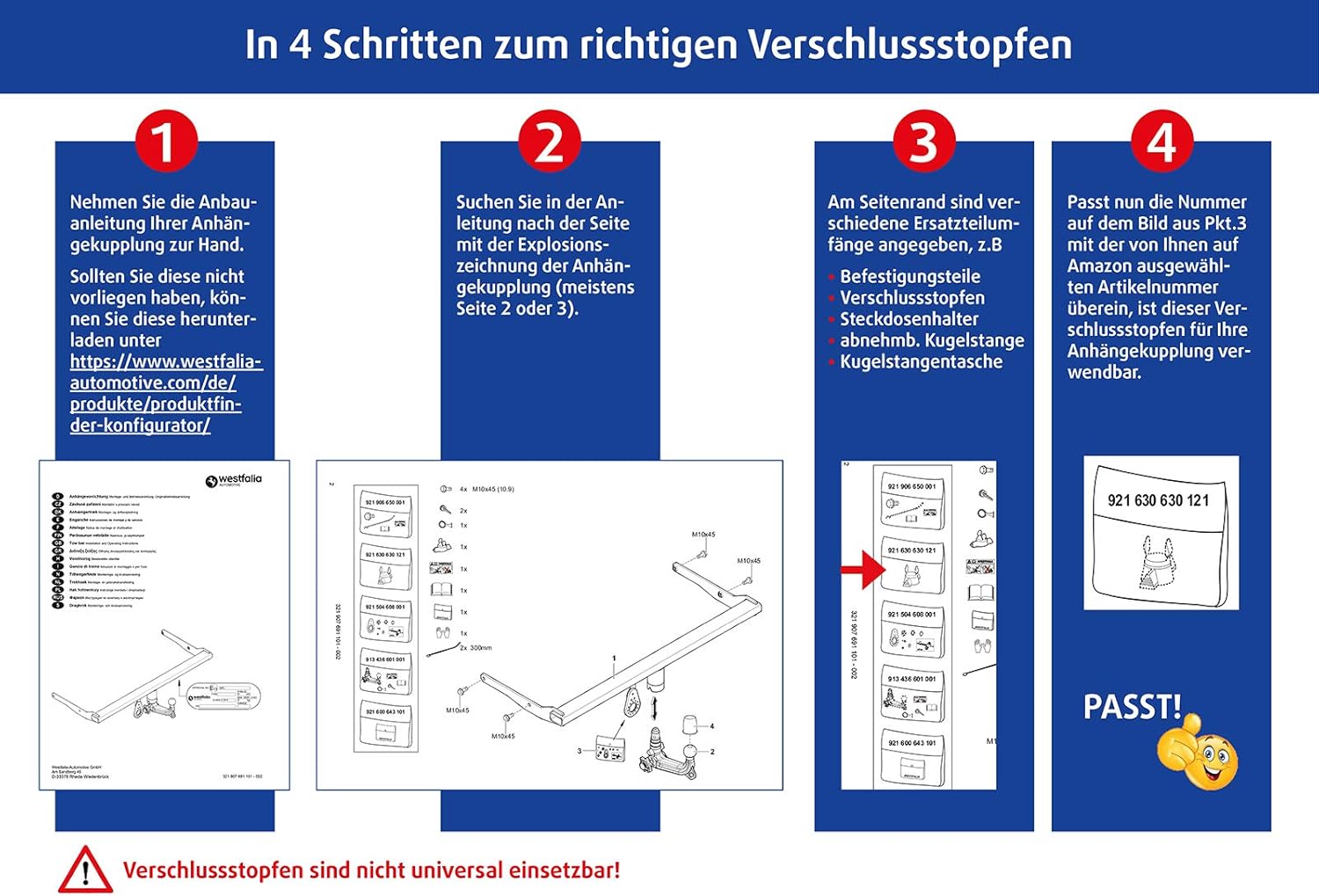 Ball Bar For Removable Westfalia Towing Hitch (not Universally Applicable - View #14