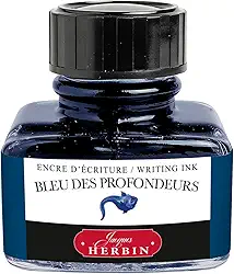 Herbin The Jewel of Inks Tinta Para Caneta Tinteiro, Azul (Blue Des Profondeurs), 30 ml