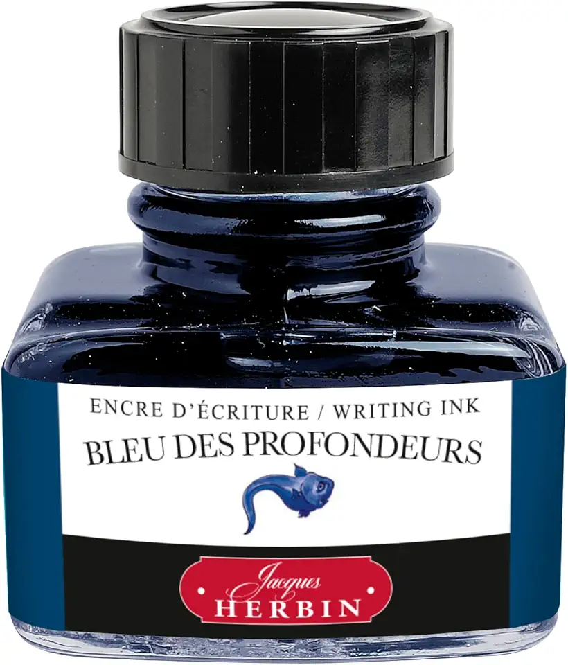 Herbin The Jewel of Inks Tinta Para Caneta Tinteiro, Azul (Blue Des Profondeurs), 30 ml