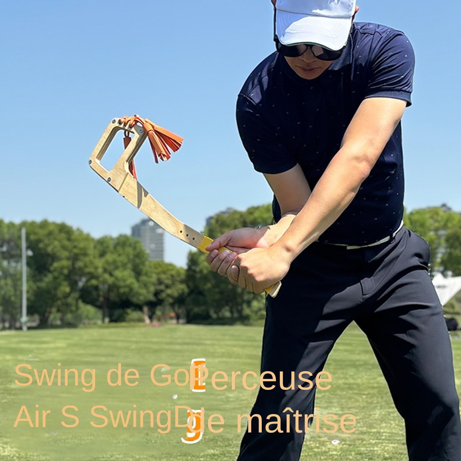 Golf Swing Training Aid - Przenośny sprzęt treningowy do golfa | Regulowane narzędzie korekcyjne dla początkujących mężczyzn i kobiet w domu | Bezpieczne Wsparcie Korekty Uderzeń i Pozycji dla Kobiet Dzieci Ojców Początkujących