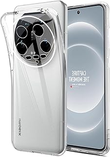 جراب حماية خلفي مصنوع من جل البولي يوريثين المقاوم للحرارة الناعم والشفاف المضاد للخدش لحماية الكاميرا متوافق مع موبايل شاومي 14 الترا دلع موبايلك شفاف