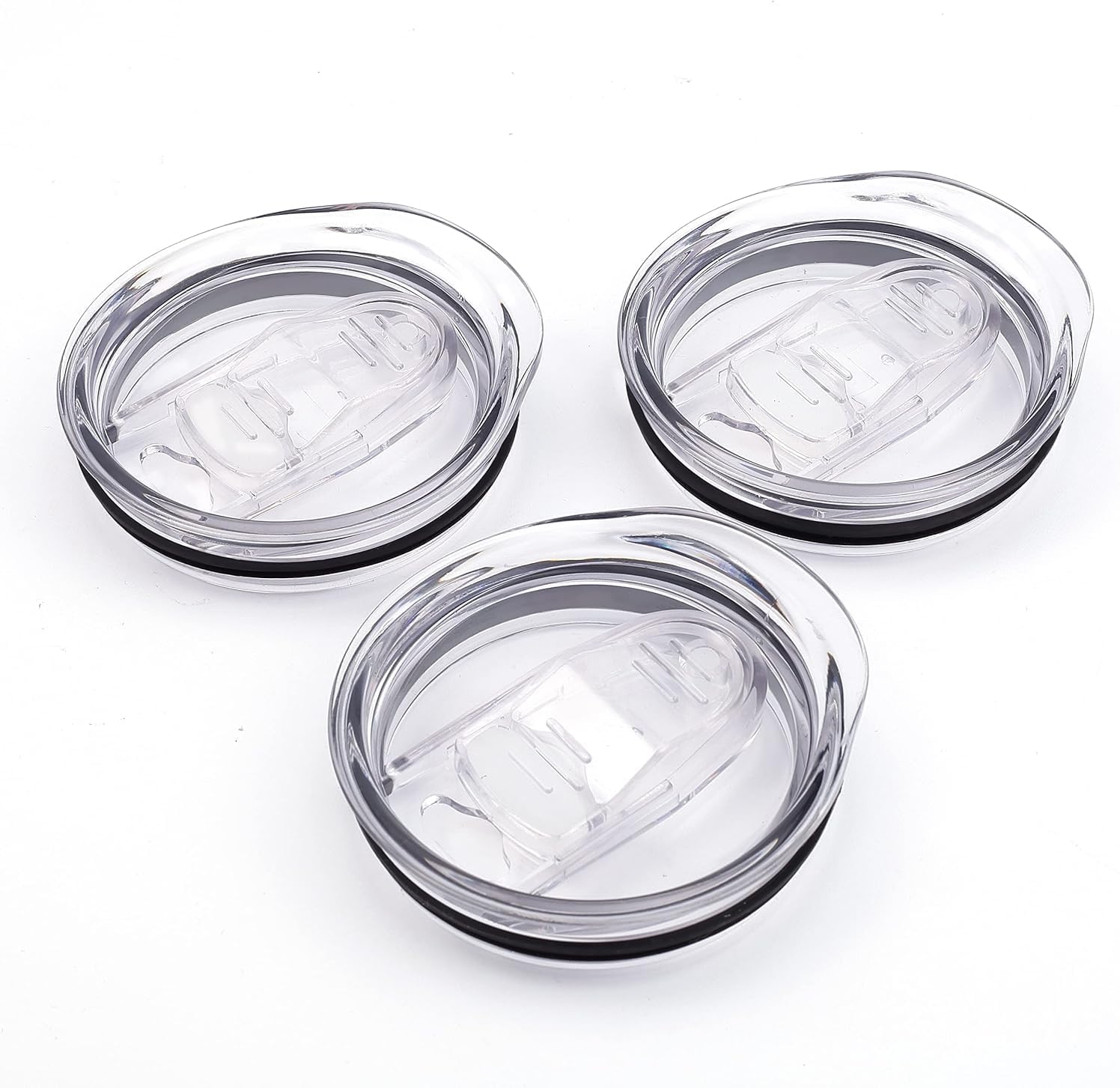 3 Pack 30 oz & 32 oz Tumbler Replacement Lids Compatible for YETI Rambler, Spill Proof Travel Mug Lid with Magnetic Slider Switch, BPA Free, Dishwasher Safe (3 Pcs 30oz)