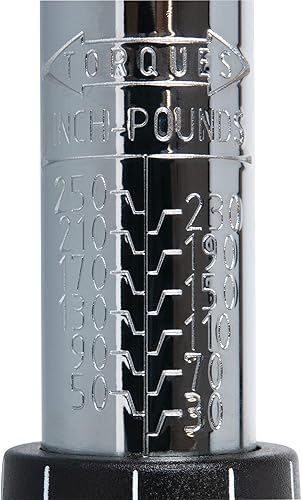 Miniatura 5 de Performance Tool M195 llave dinamométrica de estilo haz de 0-80 pulgadas y 0-7 Newton-metro