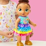 Baby Alive Baby Grows Up, Sophia Sparkle, Milestones et Baby's First Dent, poupée interactive pour les filles et les garçons 3+