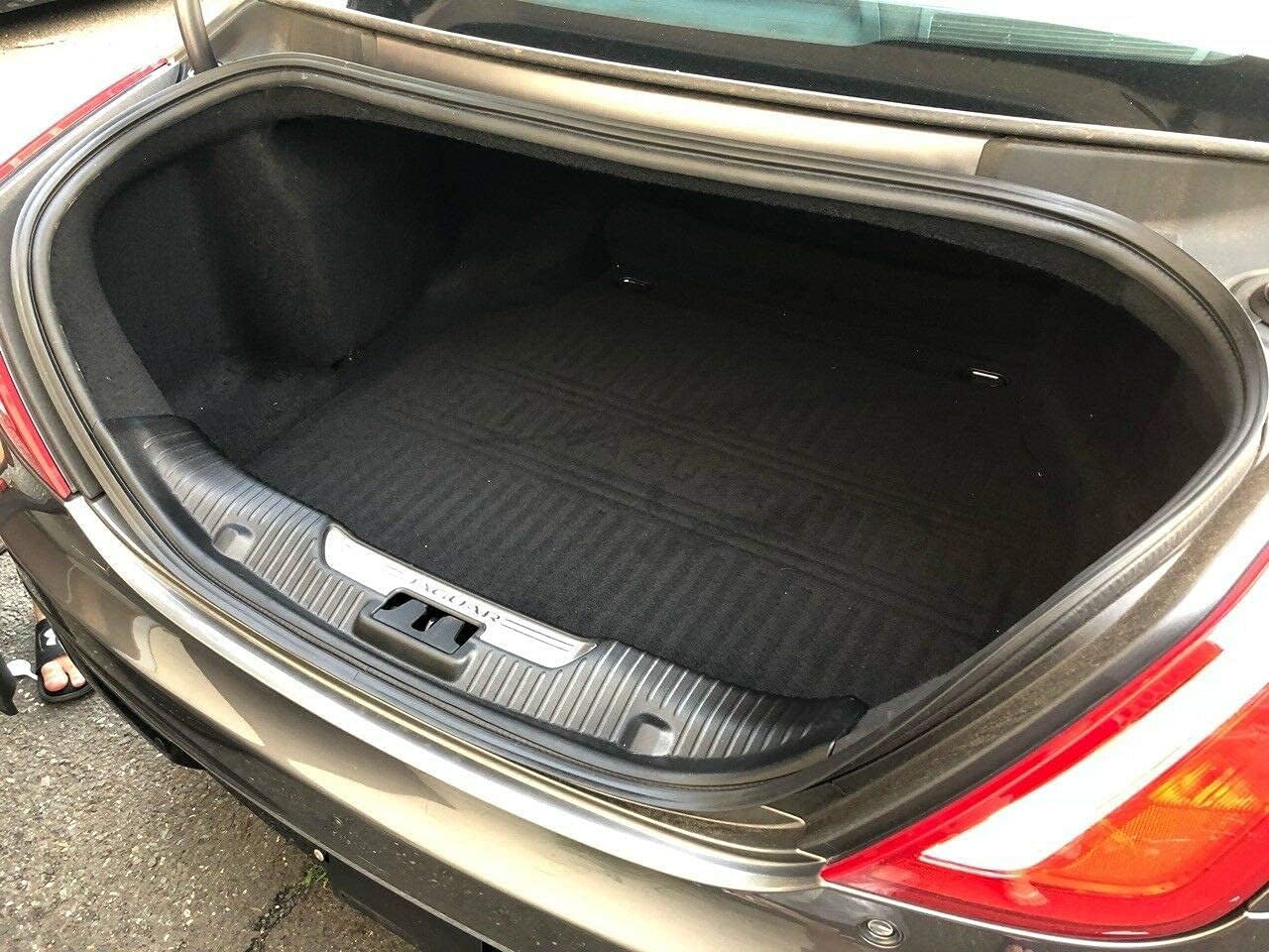 Cargo Liner - Trunk Mat for Jaguar XJ XJR XJR575 2010-2019 – Weather-Resistant Trunk Mats for Cars with Raised Lip – Non-Slip Car Trunk Mat Rubber – Laser Pre-Cut Design