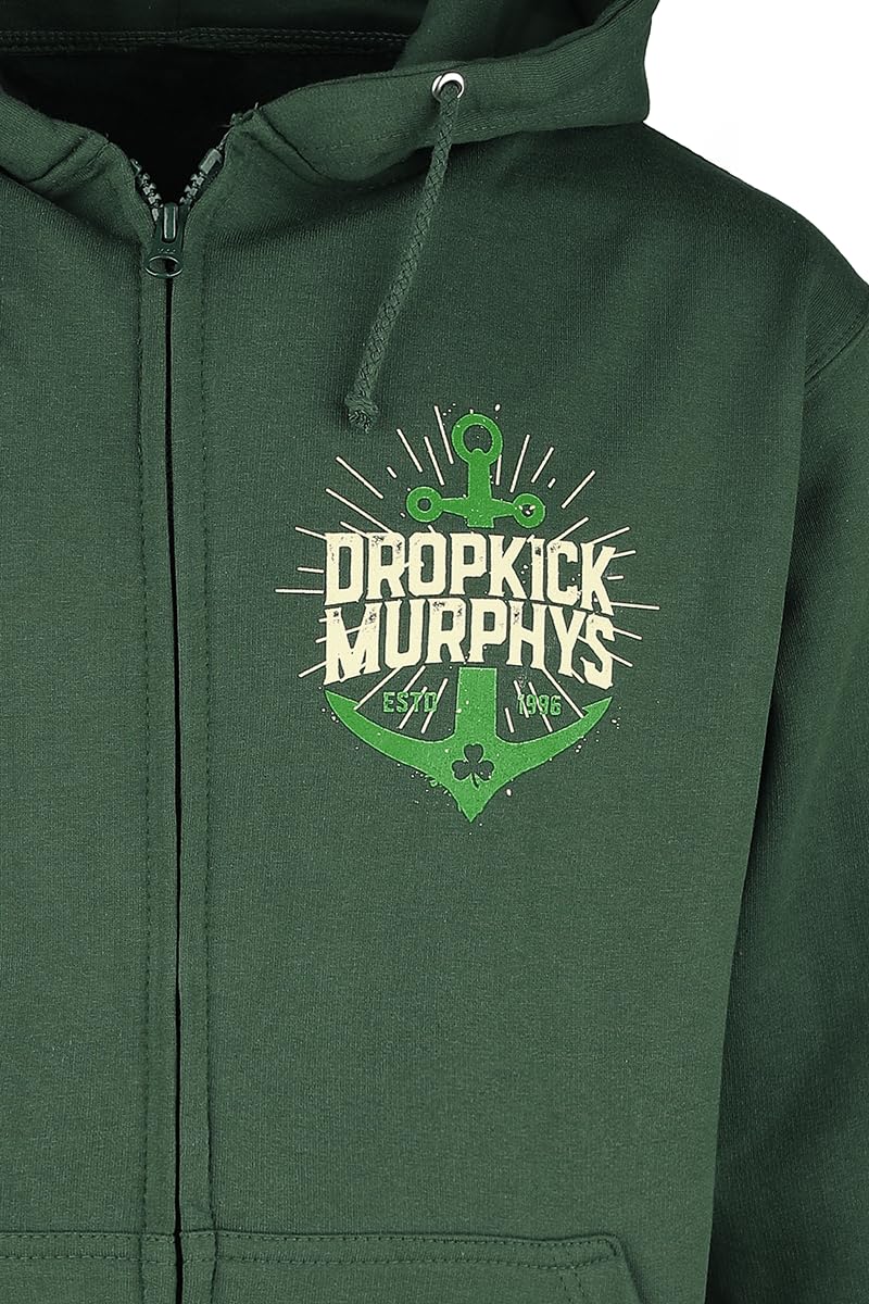 Dropkick Murphys Anchor Admat Green Männer Kapuzenjacke dunkelgrün